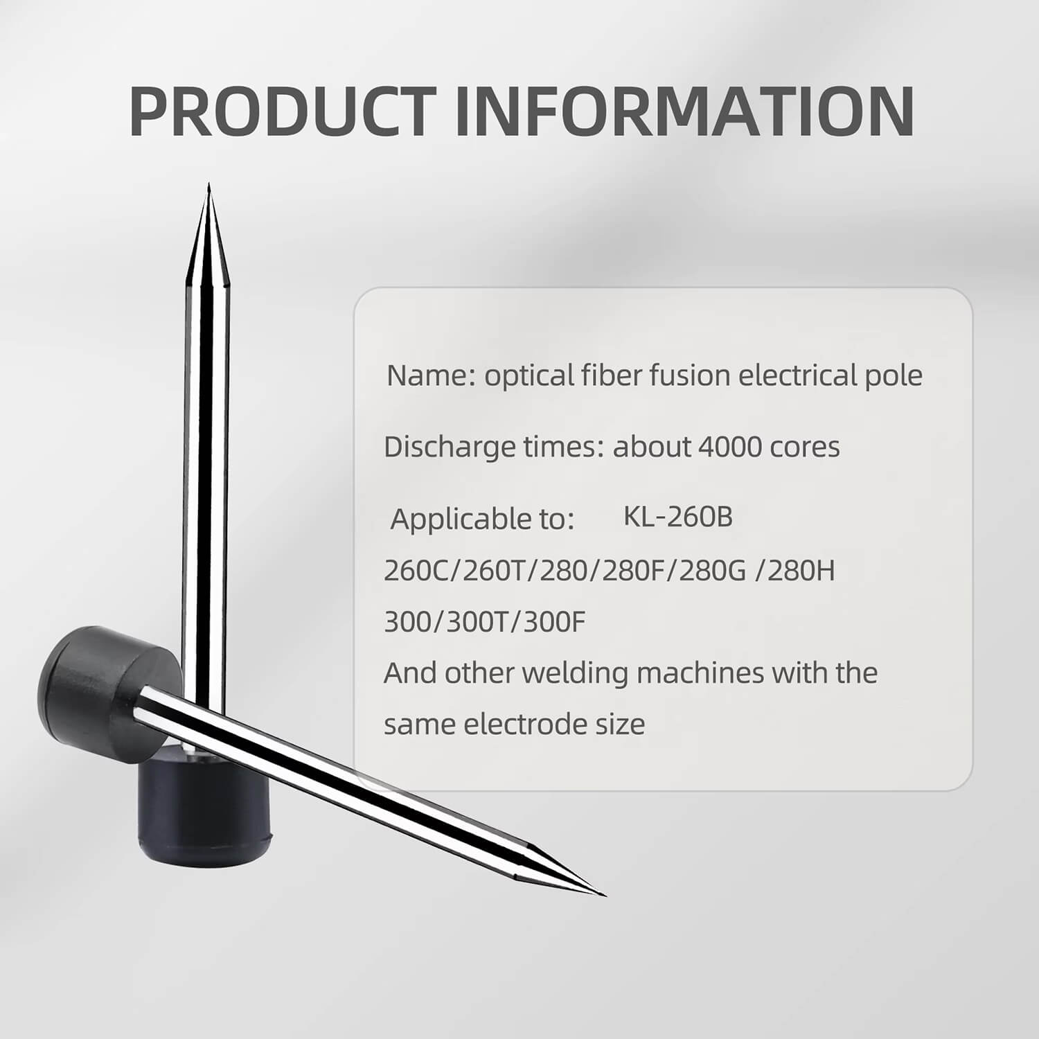 Fiber Optic Electrode for Fusion Splicer