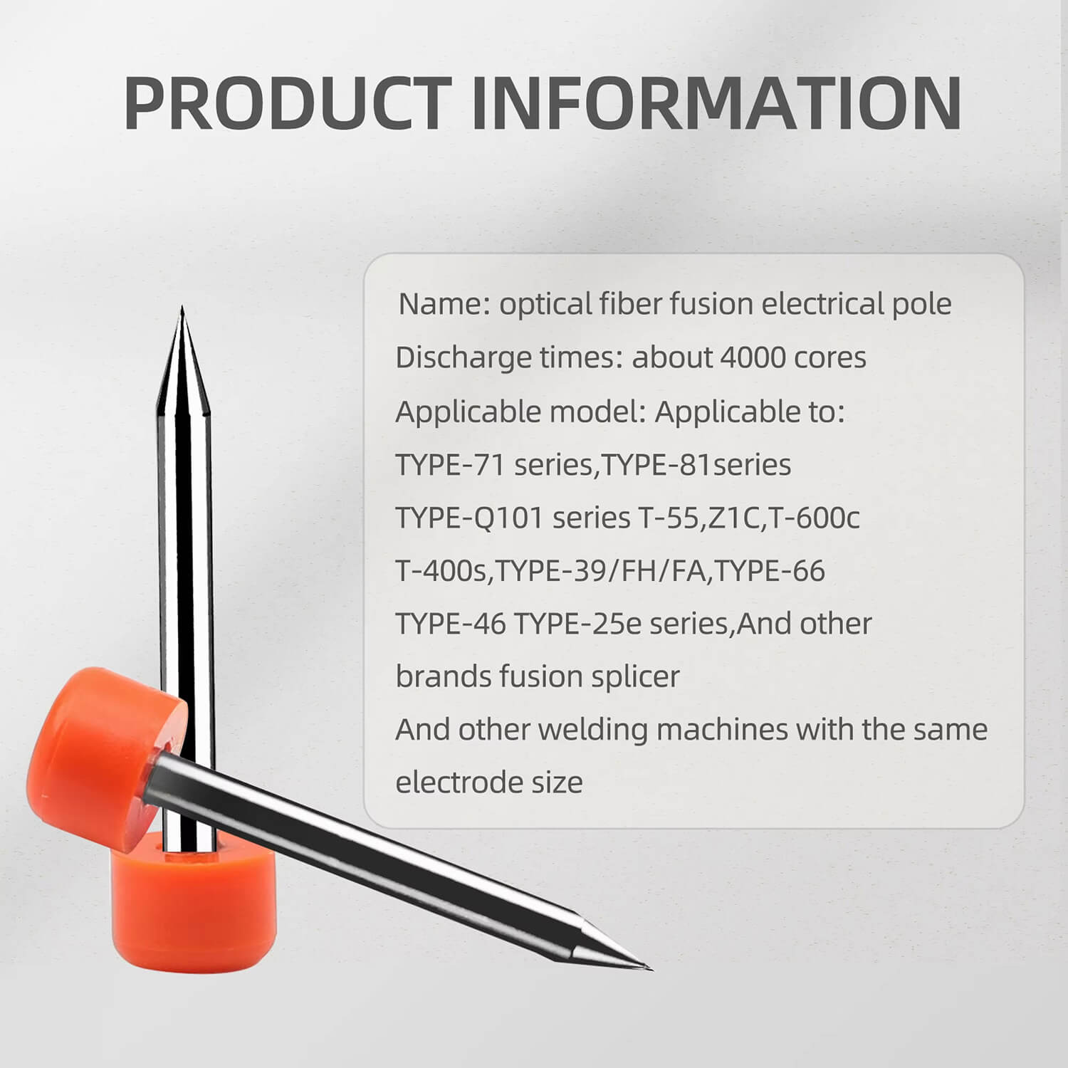 Fiber Optic Electrode for Fusion Splicer