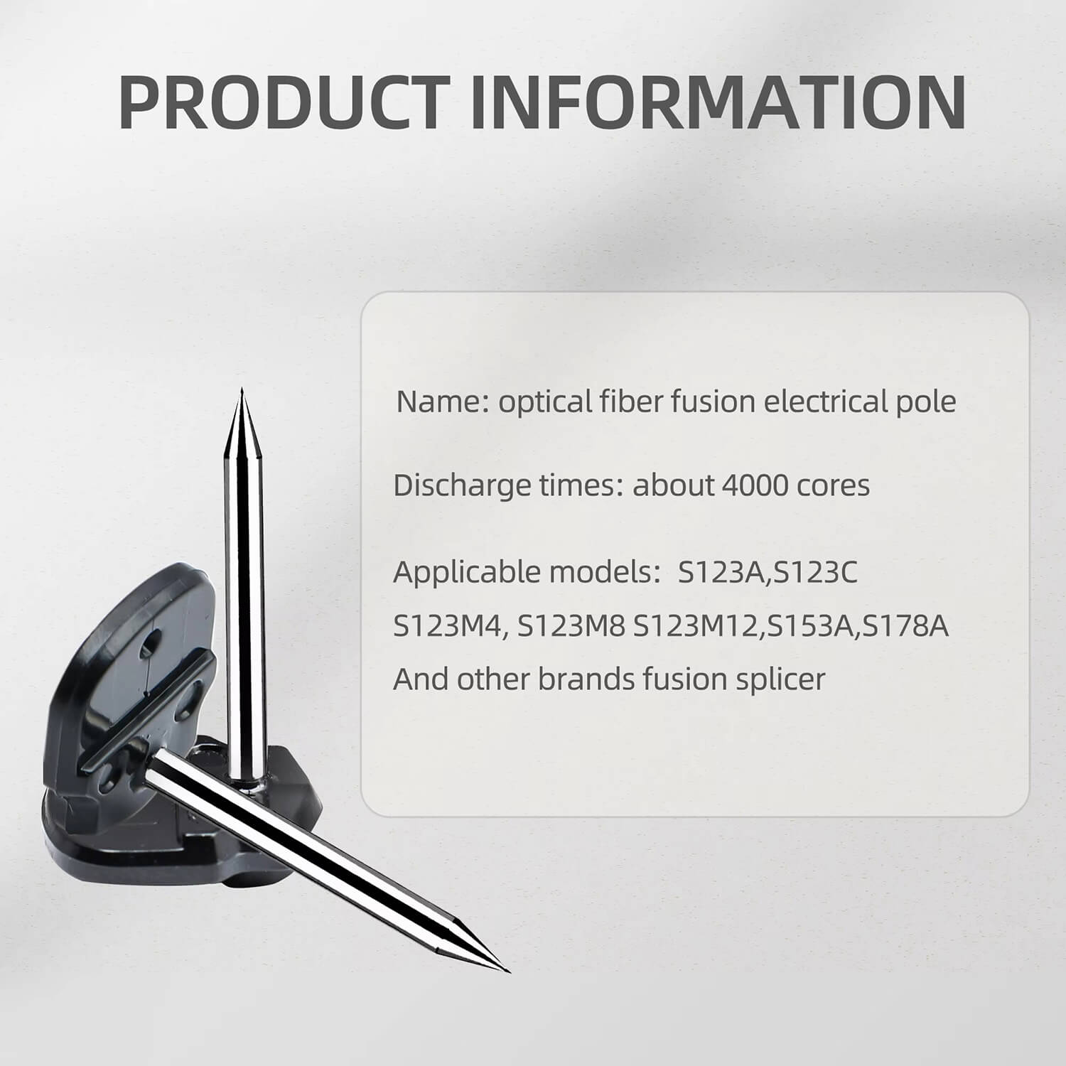 Fiber Optic Electrode for Fusion Splicer