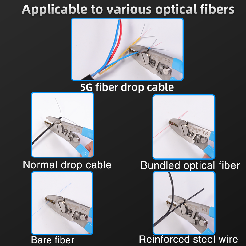 P8 Fiber stripper 6-in-1 function