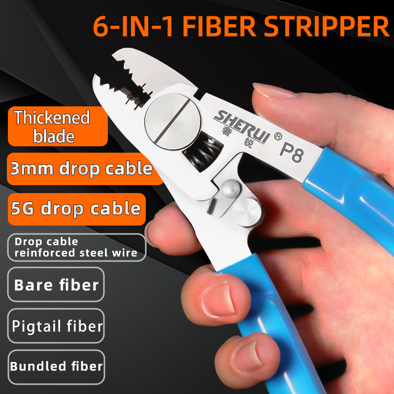 P8 Fiber stripper 6-in-1 function