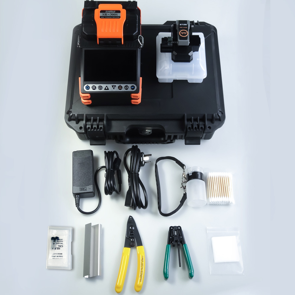 New SR-300S Fusion Splicer Auto Preheating Touch Screen with OPM&VFL