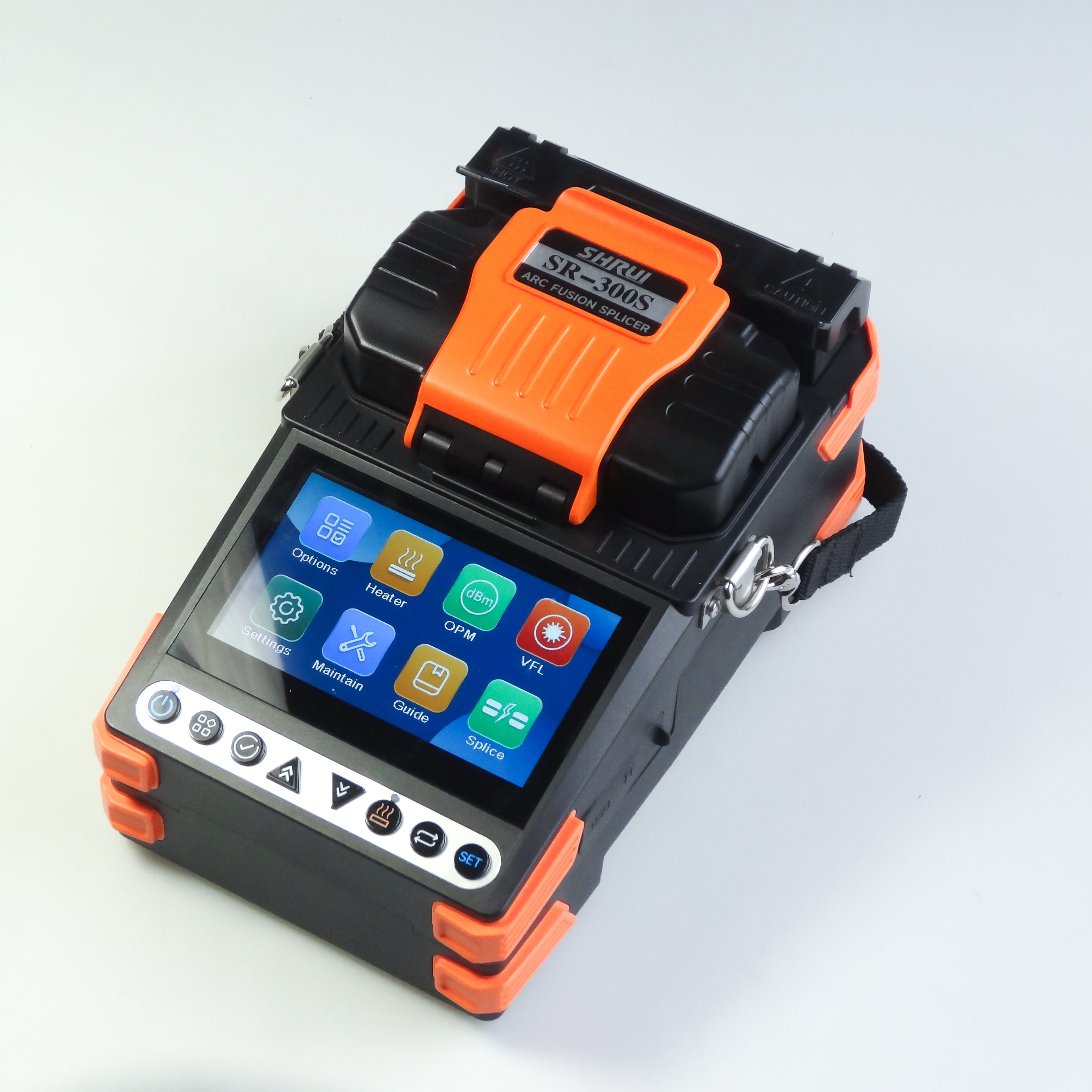 New SR-300S Fusion Splicer Auto Preheating Touch Screen with OPM&VFL