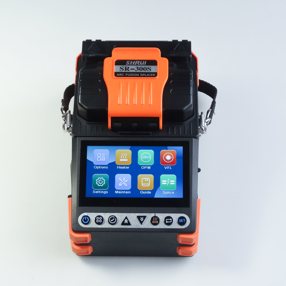 New SR-300S Fusion Splicer Auto Preheating Touch Screen with OPM&VFL